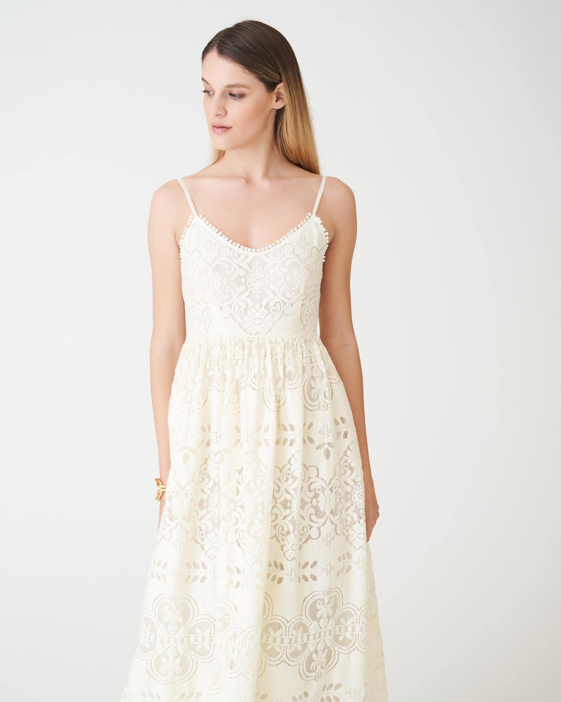 The Market Store | Long Dress In Lace